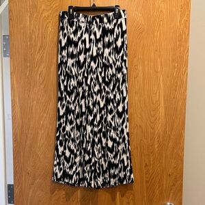 Stylish Black and Cream Wide Leg Pant